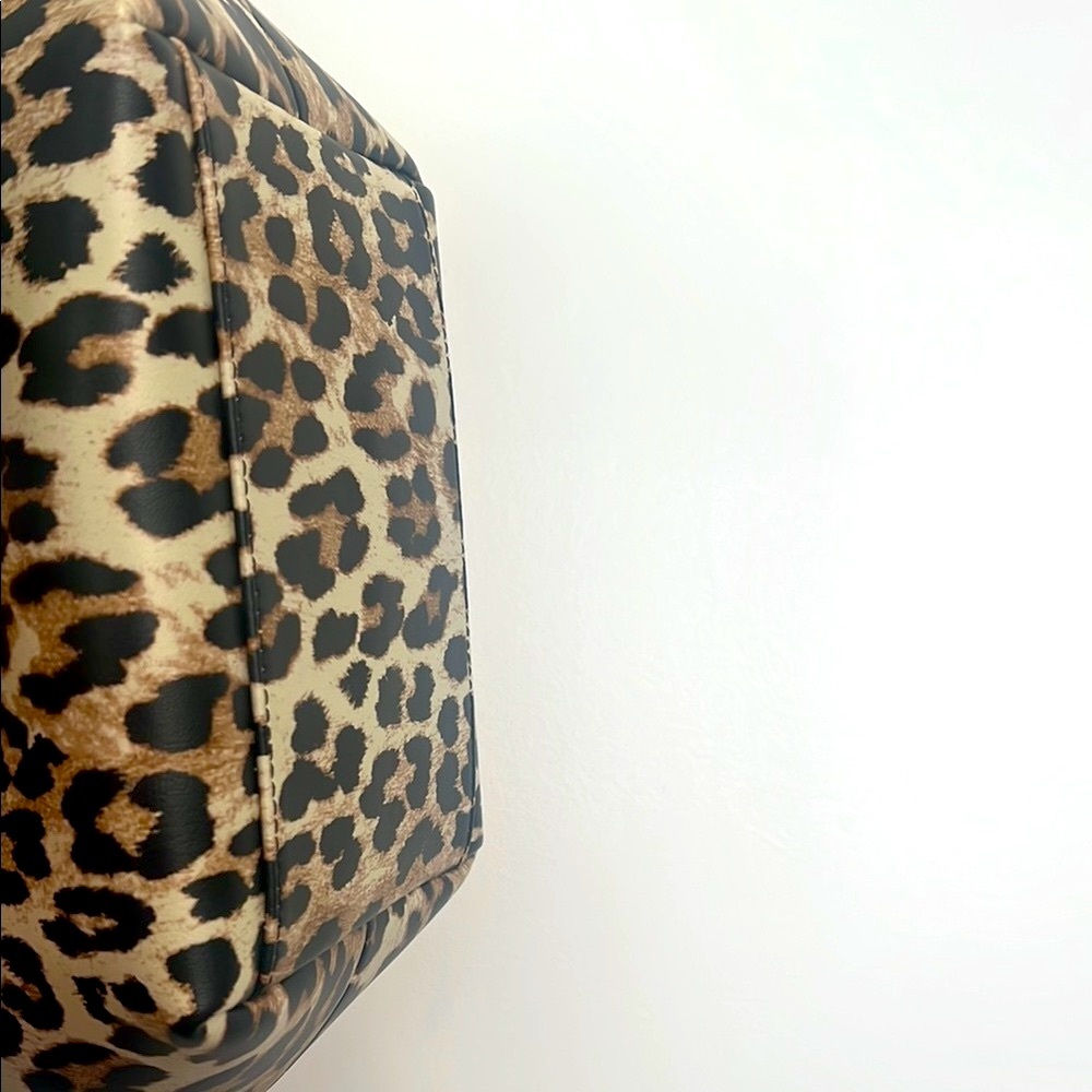 Ganni Bou Brown Leopard Print Bag - Picture 3 of 11